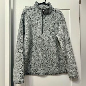 Weatherproof Vintage Sherpa Pullover 1/2 Zip Gray Size L